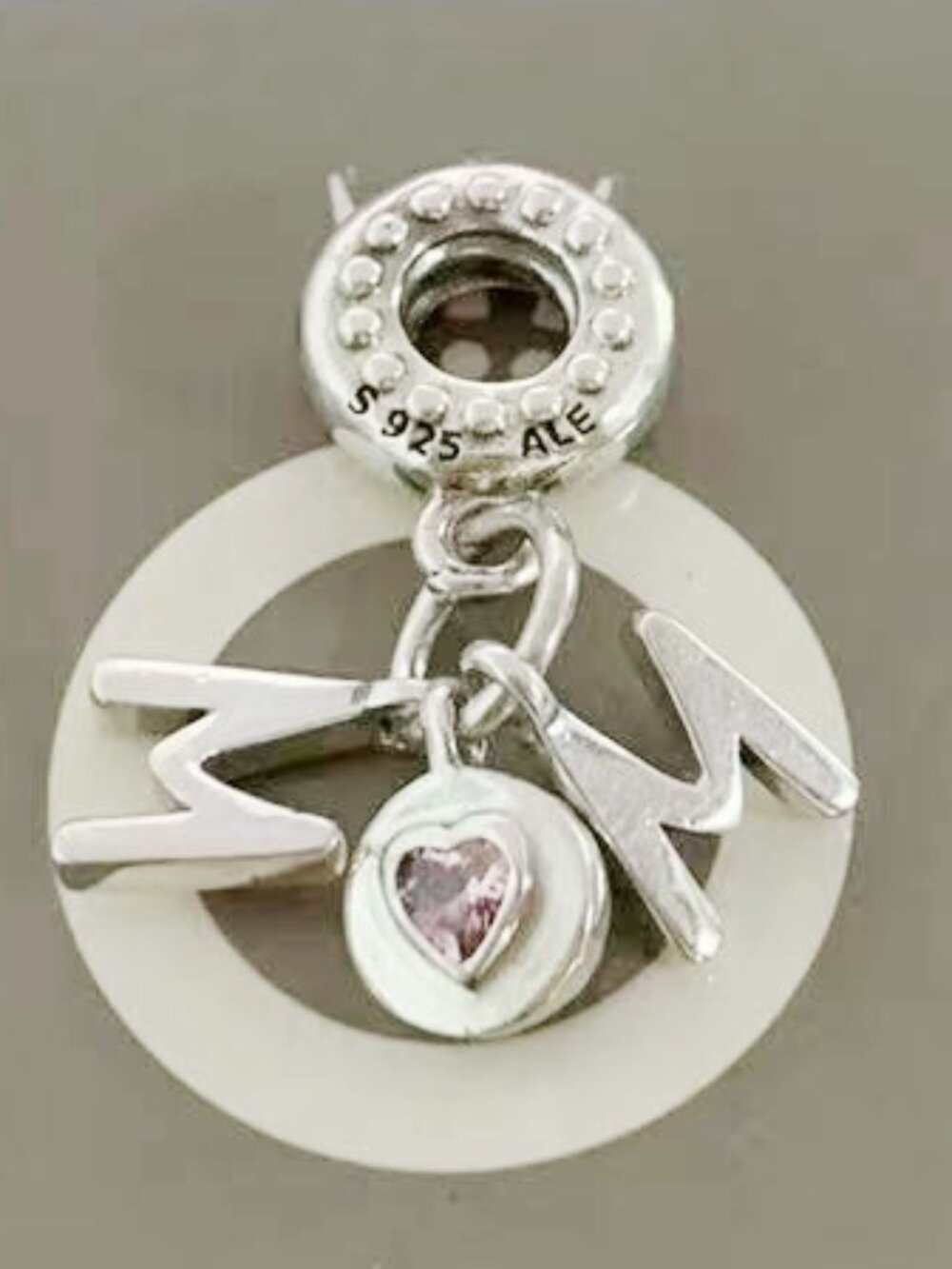 Pandora Mom Letters Dangle Charm